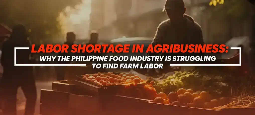 Agricultural workers handling fresh produce amid a labor shortage in the Philippine food industry