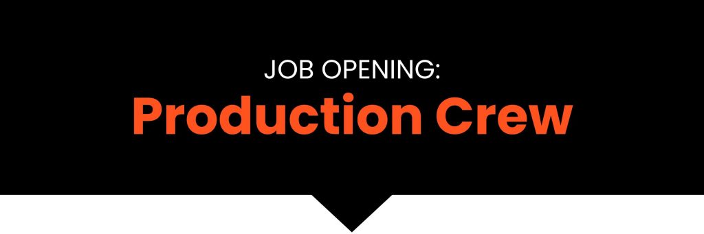 We are hiring a production crew in Taguig